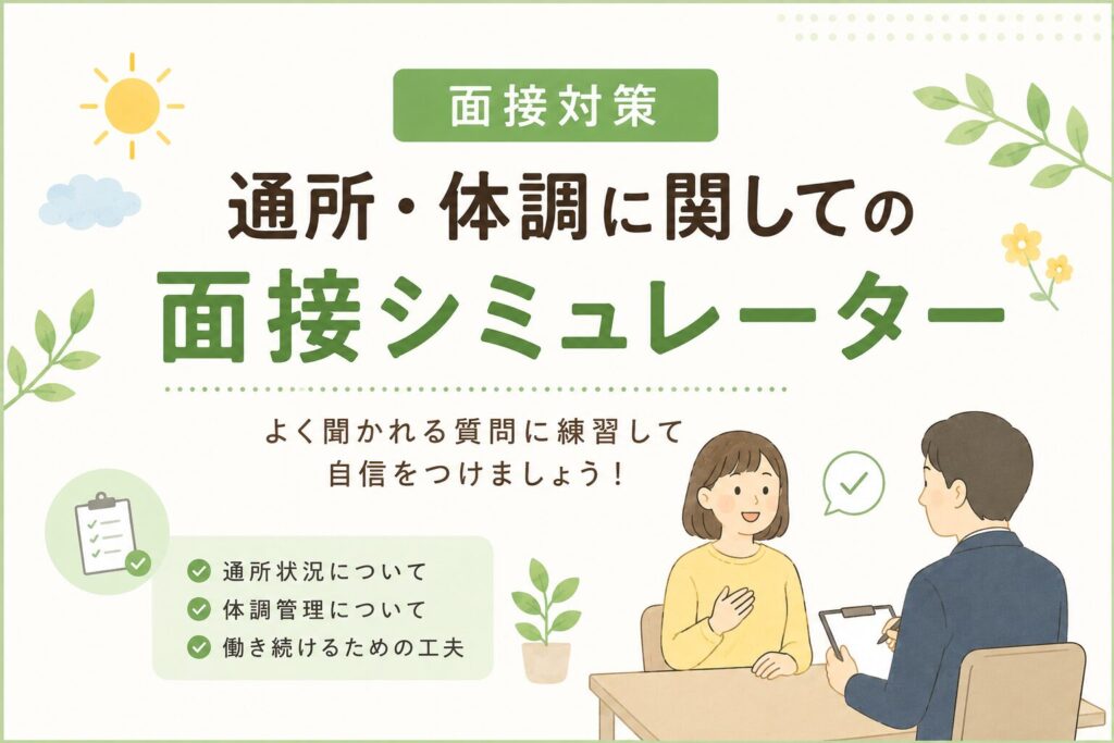 【通所・体調編】面接シミュレーター