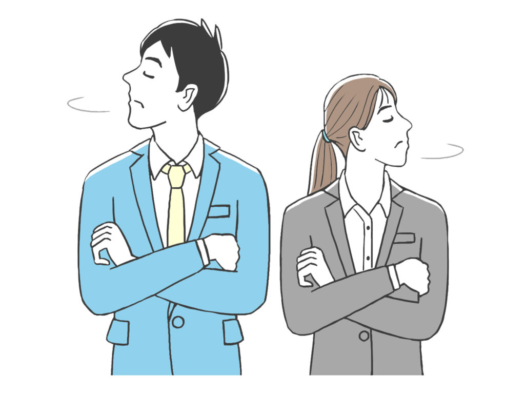 対人関係が悪いイメージイラスト
