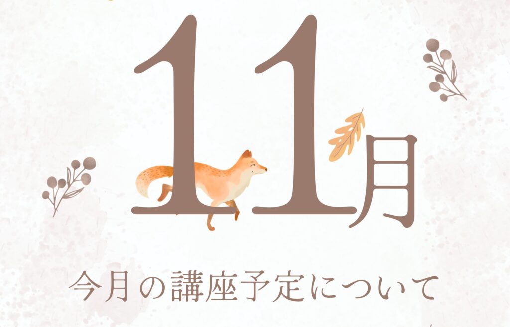 【柏】2026年11月の講座予定