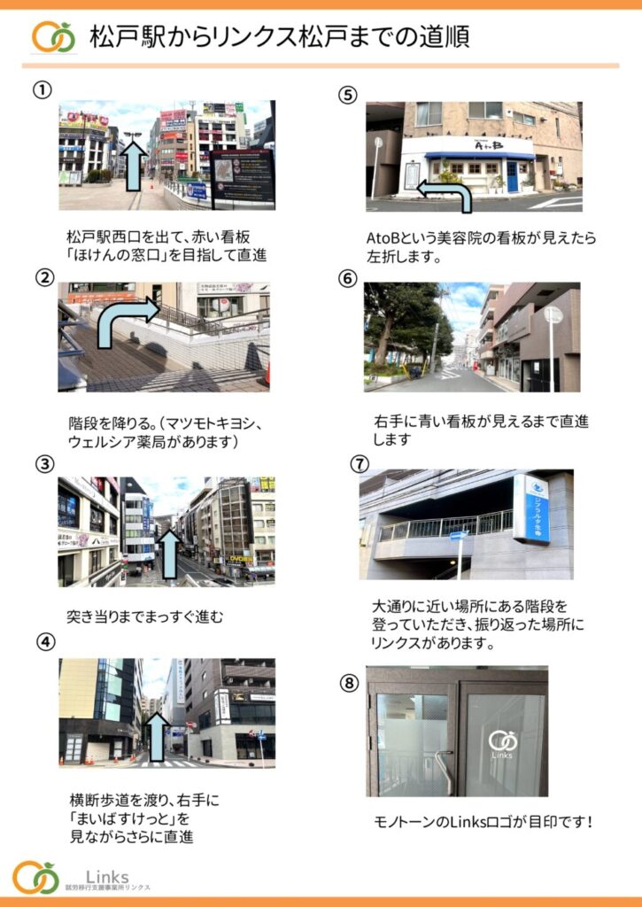 【事業所紹介】松戸駅からリンクス松戸までのアクセス方法